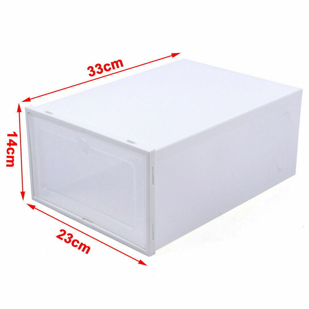 TFCFL Shoe Storage Boxes， 20 Pcs Shoe Storage Organizers Stackable Shoe Organizers， Clear Plastic Shoe Containers