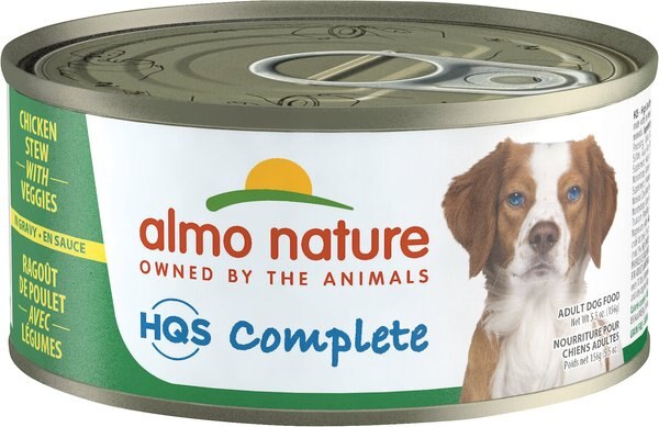 Almo Nature HQS Complete Chicken Stew with Veggies Canned Dog Food