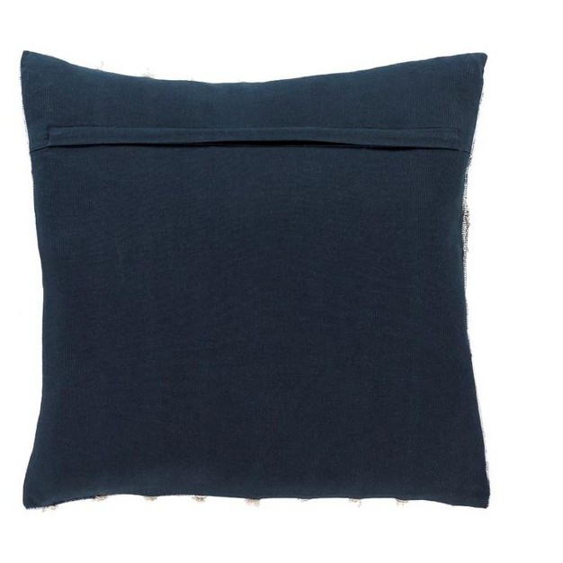 Mark amp Day Burgh Coastal Dark Blue Decorative Pillow Cover