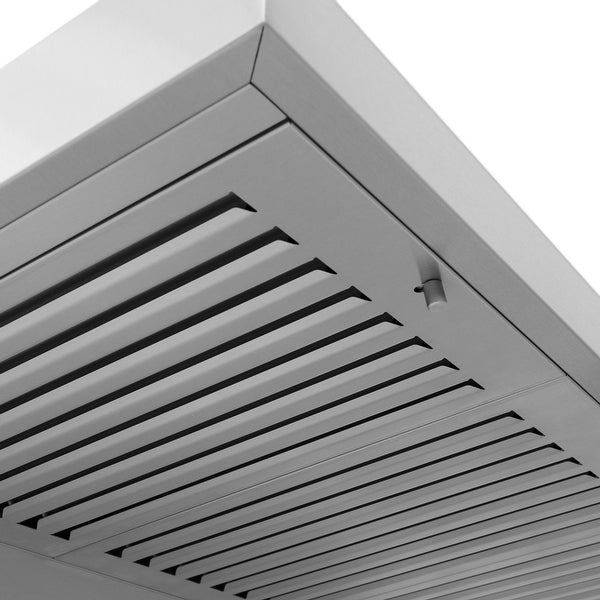 ZLINE Convertible Vent Wall Mount Range Hood in Stainless Steel.