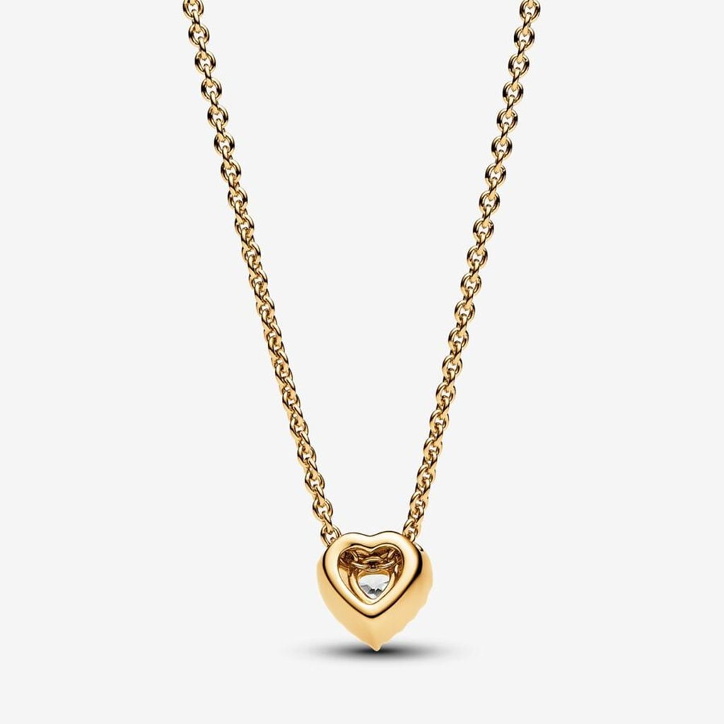 PANDORA  Sparkling Heart Collier Necklace - Gold