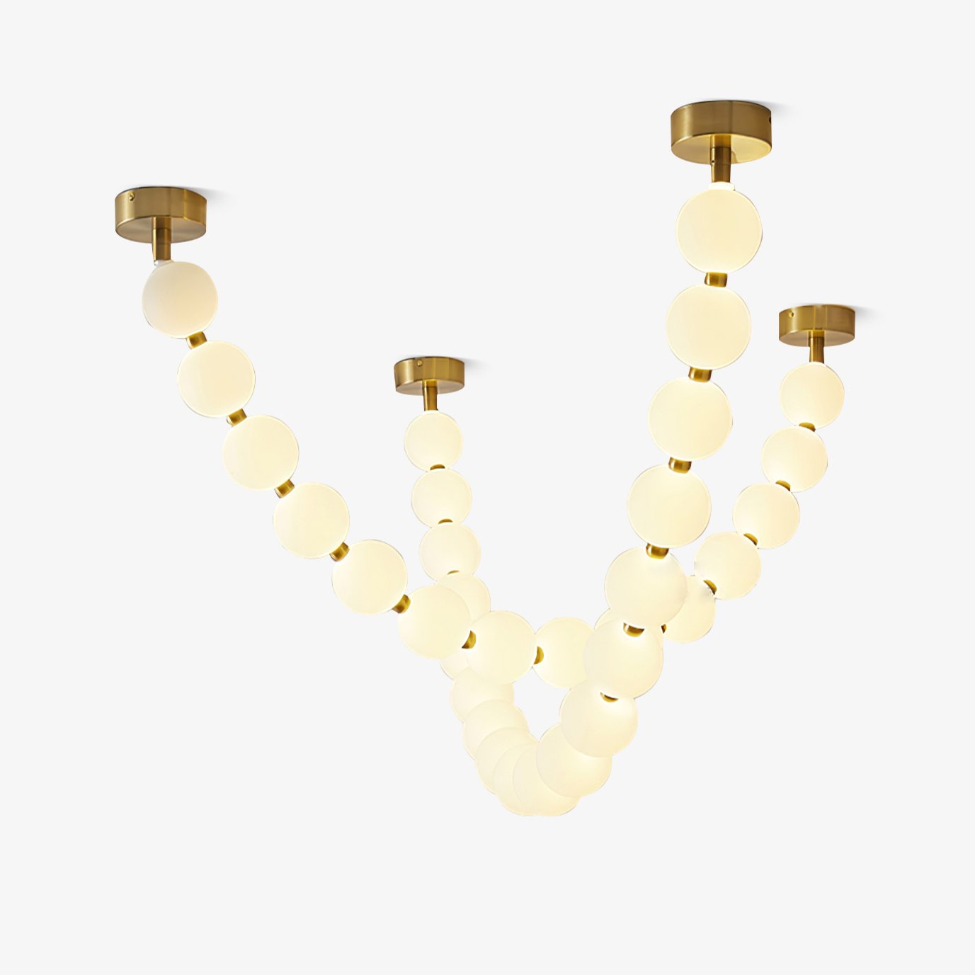 Pearl Necklace Balls Chandelier