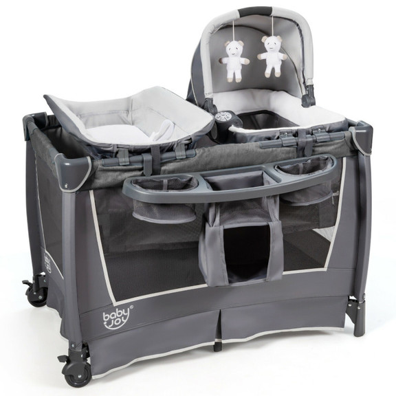 Costway 40723598 4 in 1 Convertible Portable Baby ...