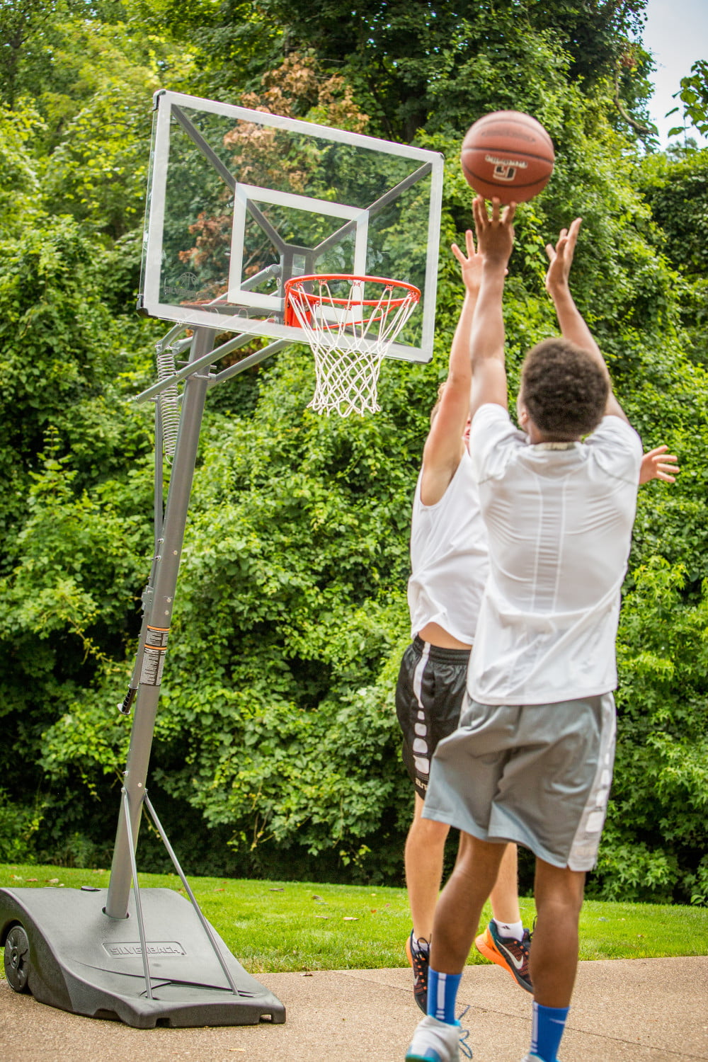 Silverback SBX 54 In. Backboard Portable Basketball Height-Adjustable Hoop System