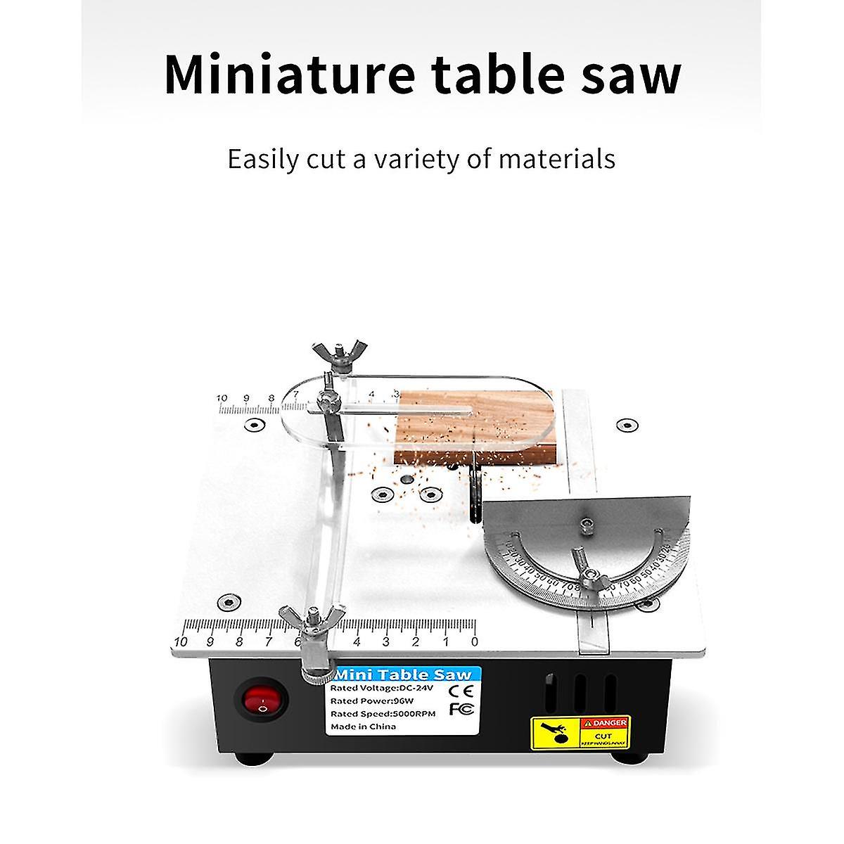 Mini Table Saw Electric Small Bench Saws Desktop Saw Household Diy Pcb Model Cutting Tool Woodworki