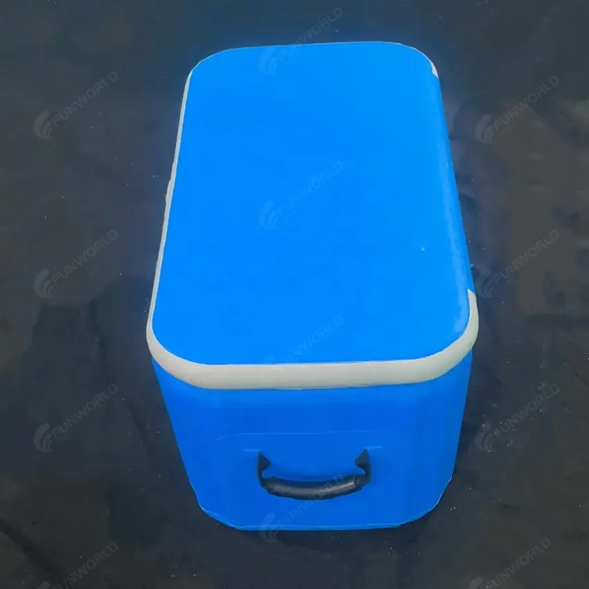 Funworldsport Inflatable Drop Stitch Outdoor Foldable Insulated Ice Chest Cooler Box