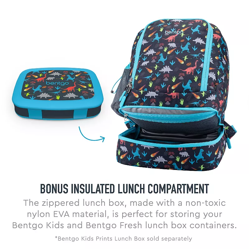 Bentgo Kids Prints 2-in-1 Backpack and Insulated Lunch Bag