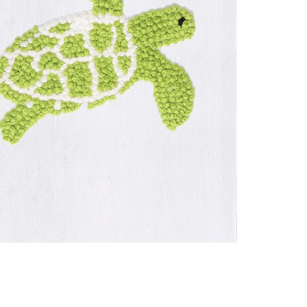 C amp f Home Green Turtle French Knot Flour Sack Kitchen Towel