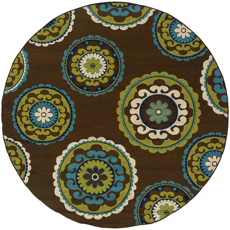 StyleHaven Cayman Medallion Indoor Outdoor Rug