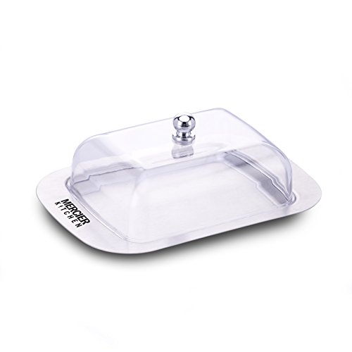 MERCIER Stainless Steel Butter Dish (See-Through Lid)