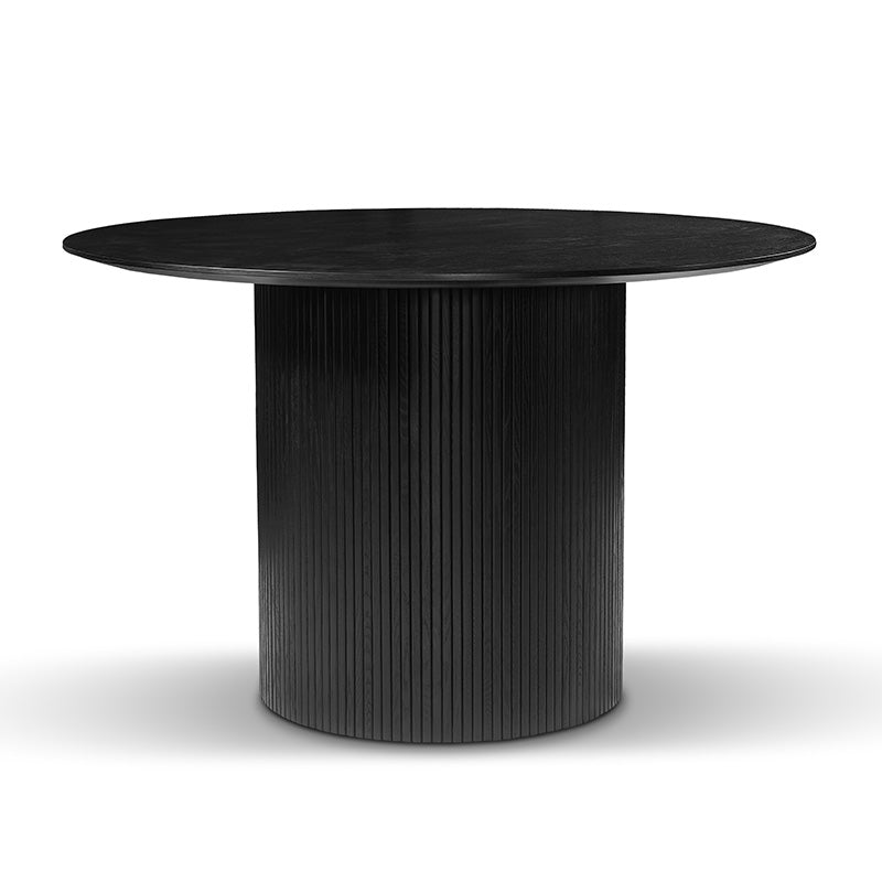 KENZI Round Dining Table  120cm - Black