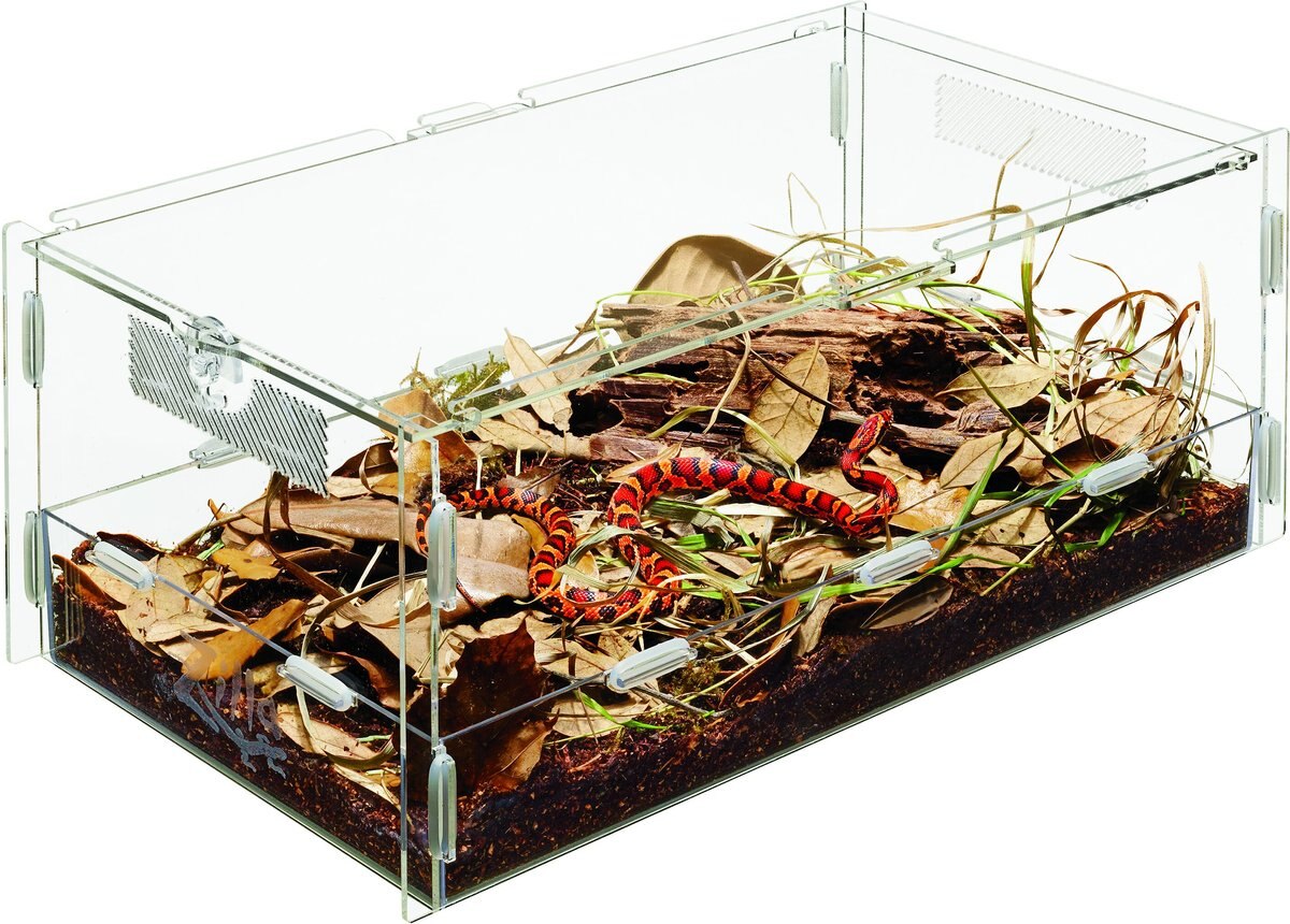 Zilla Micro Habitat Terrariums with Locking Latch Terrestrial