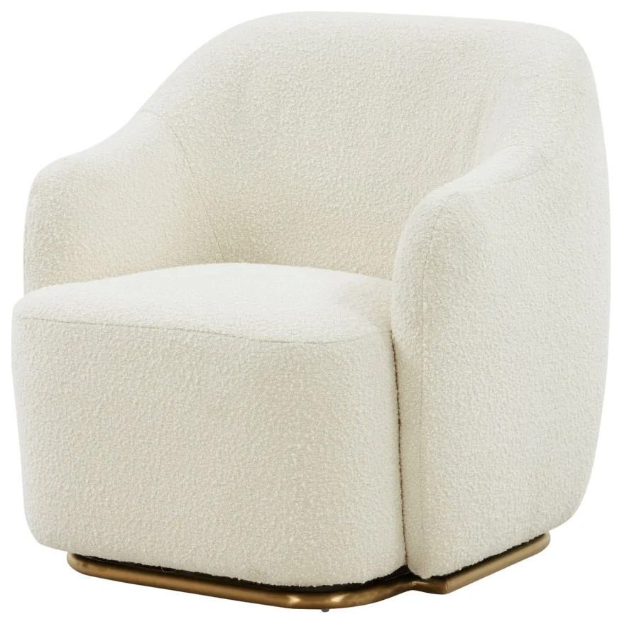 Rita Modern Off White Sherpa Accent Chair   Contemporary   Armchairs And Accent Chairs   by Rustic Home Furniture Deco  Houzz