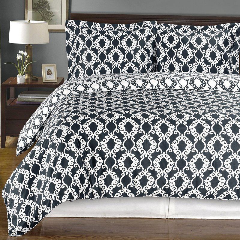 Sierra 100% Cotton Reversible Duvet Cover Set