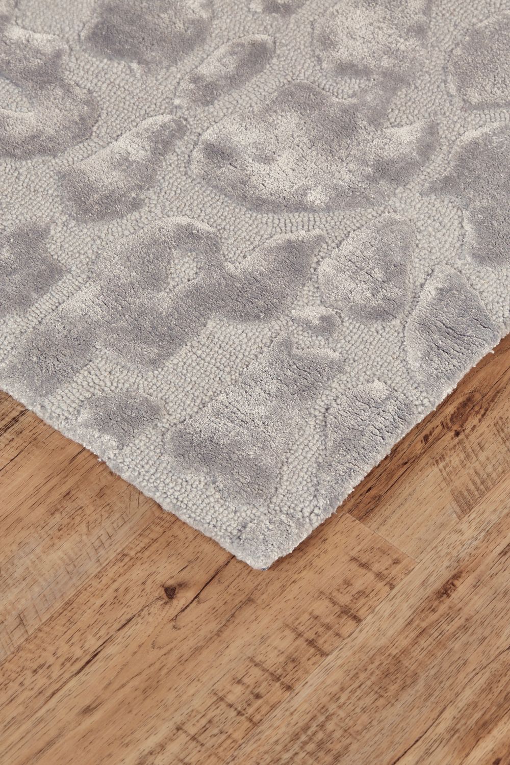 Malawi Hand Tufted Silver Gray Rug by BD Fine