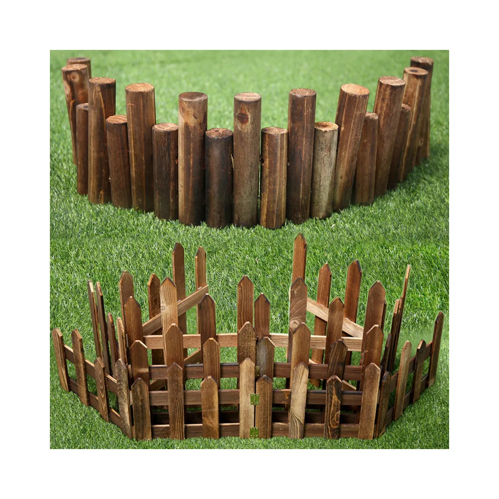 Wholesale Indoor Decorative Stand Wood Fence Outdoor Anticorrosion Wooden Garden Fence