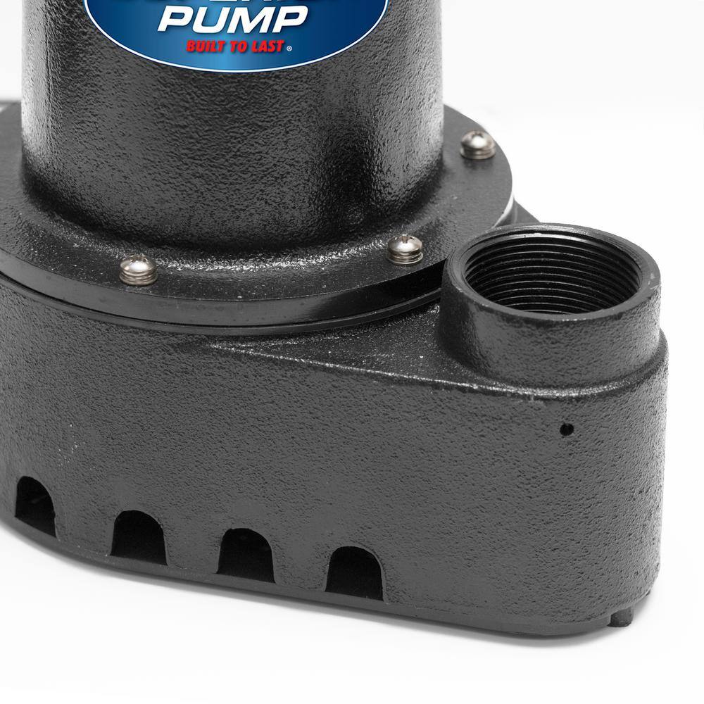 Superior Pump 13 HP Submersible Cast Iron Sump Pump with Vertical Float Switch 92352