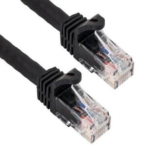 SANOXY 100 ft. Cat6a 600 MHz UTP Snagless Ethernet Network Patch Cable Black SNX-CBL-LDR-C6110-10HD