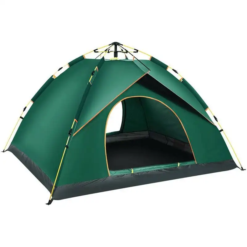 Outdoor four corner camping tent thickened rain proof camping outdoor portable automatic bounce