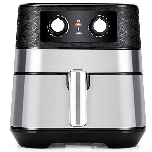 1700W 5.3 QT Electric Hot Air Fryer with Stainless steel and Non-Stick Fry Basket-Black - 12