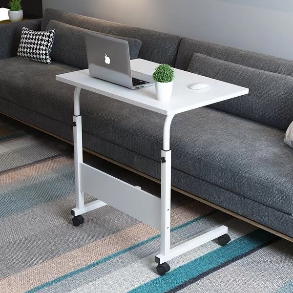 Adjustable Height Mobile Laptop Desk Rolling Stand w/ Wheel