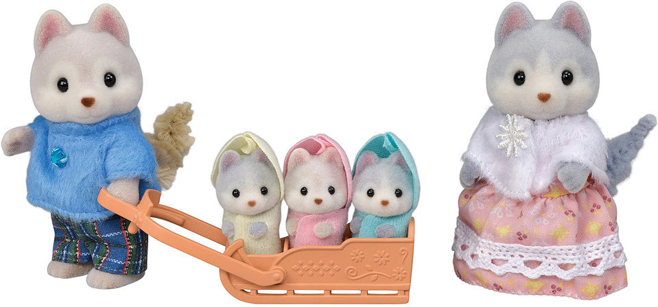 Calico Critters Husky Family