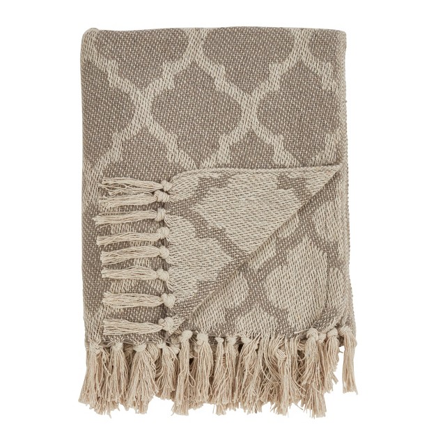 Moroccan Tile Throw Blanket Saro Lifestyle