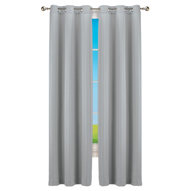 Collections Etc Linen Look Curtain Panel