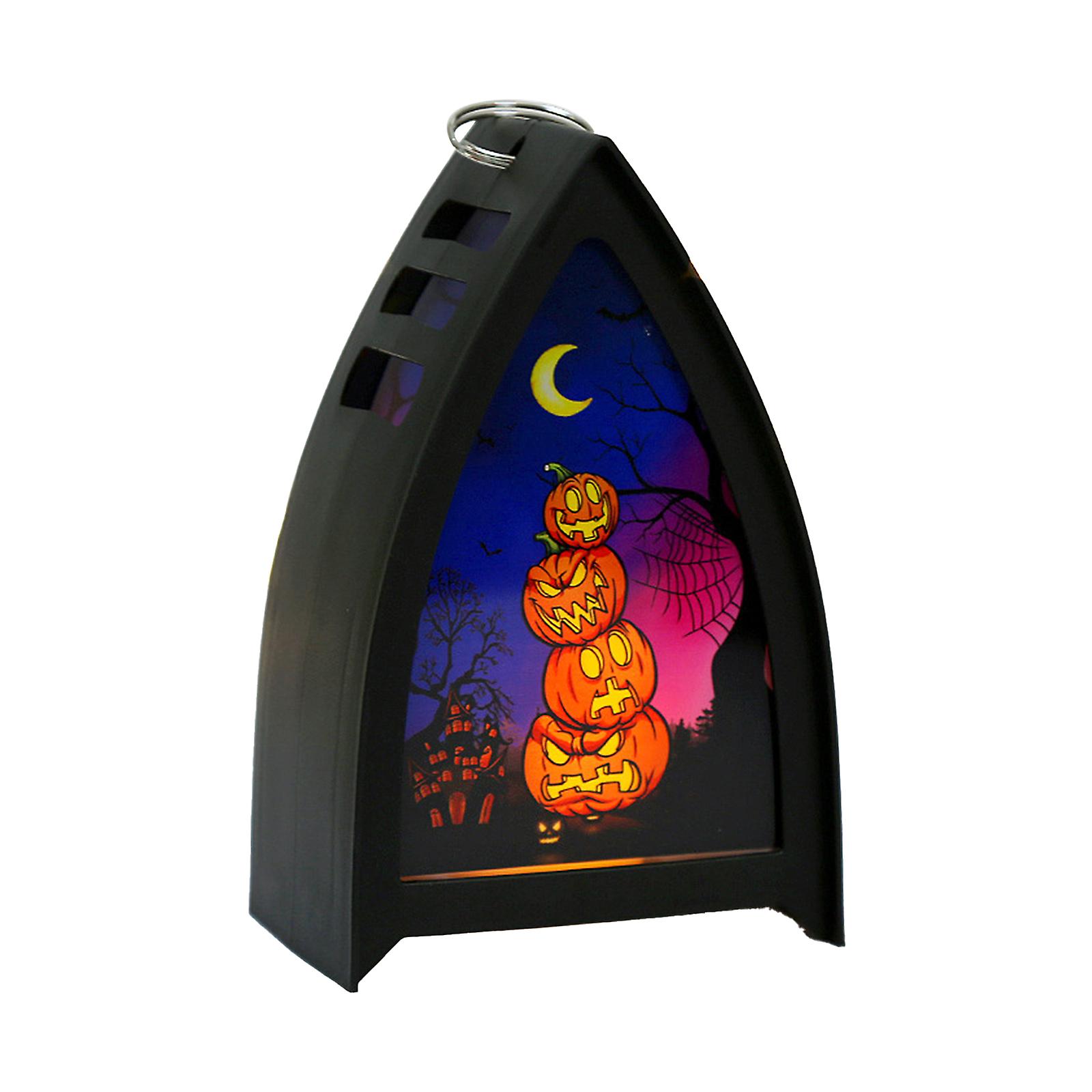 Pumpkin Halloween Led Lantern Leds Fairy Lights Lamp Battery Operated Halloween Hanging Lighting For Home Party Porch House Bar Backyard Decoration