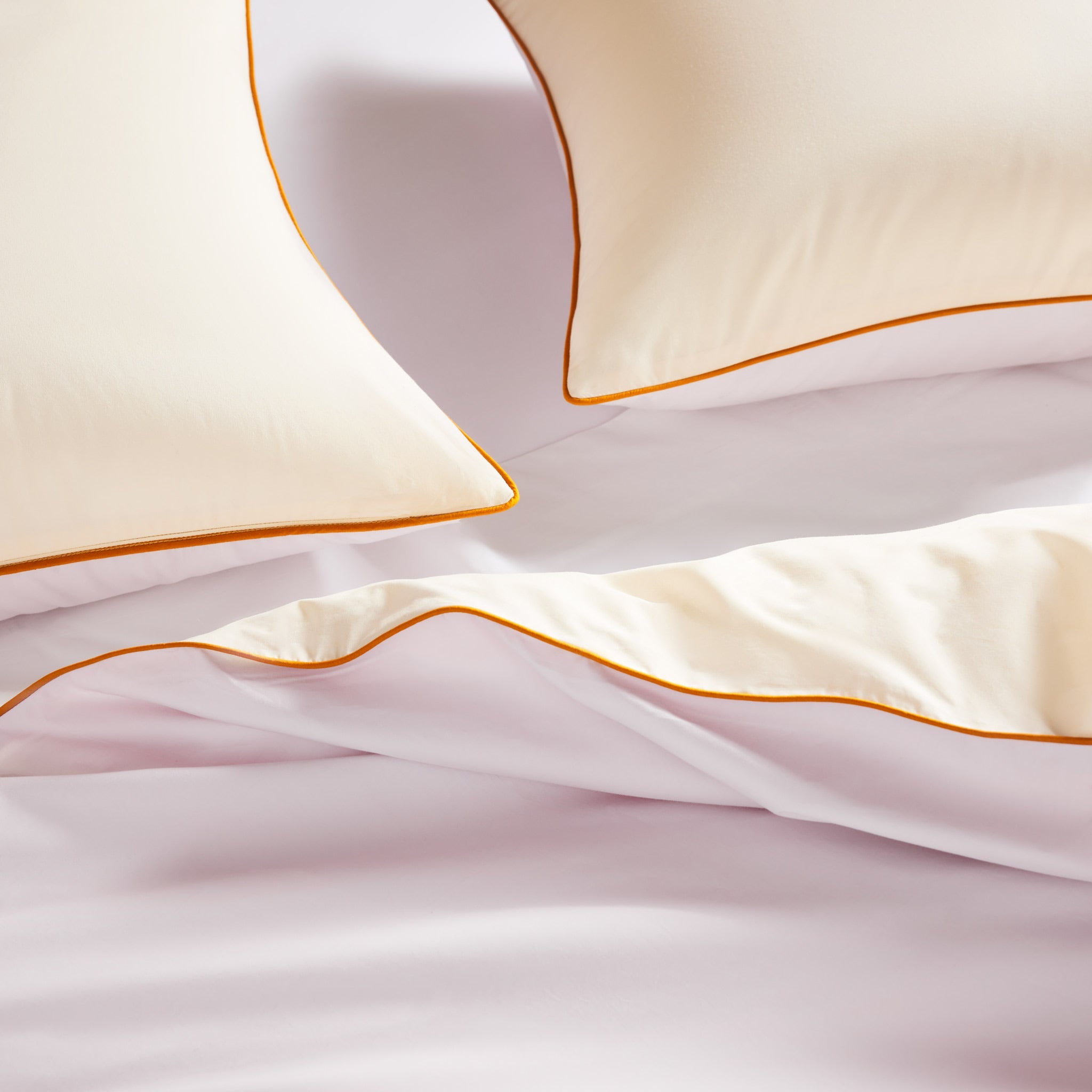 Piped Classic Percale Duvet Cover - Last Call