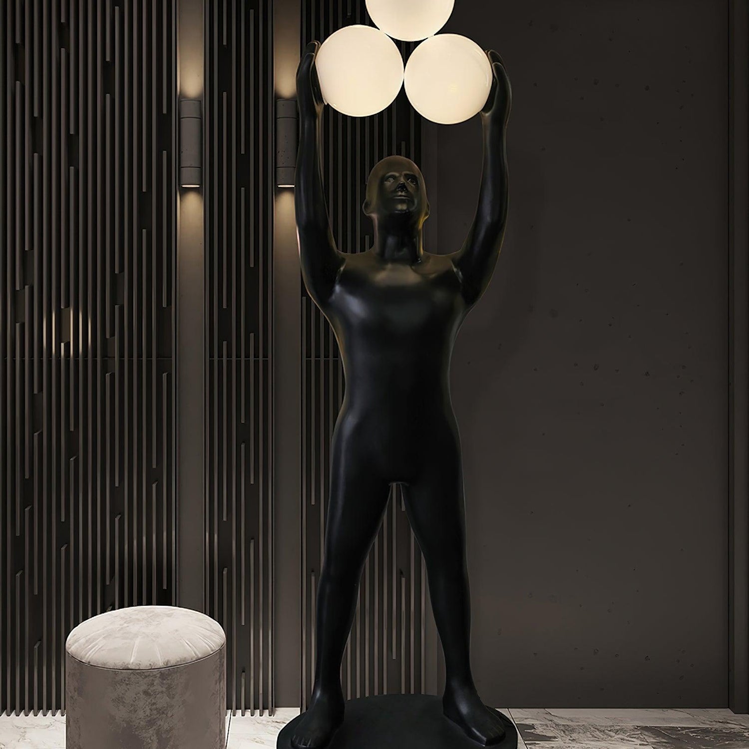 Enlightened Figure Sculptor Floor Lamp