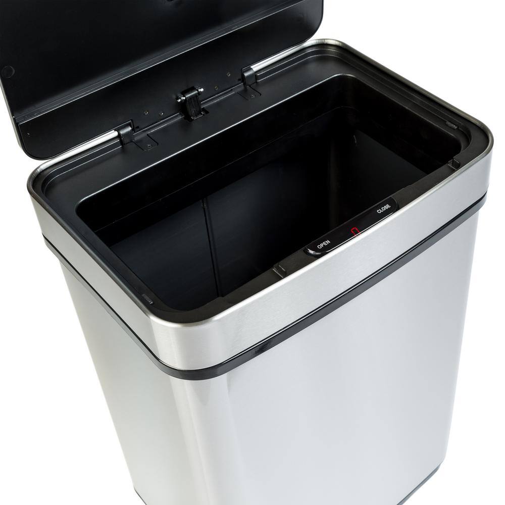 Honey-Can-Do 13 Gal. Stainless Steel Touchless Sensor Trash Can TRS-08414