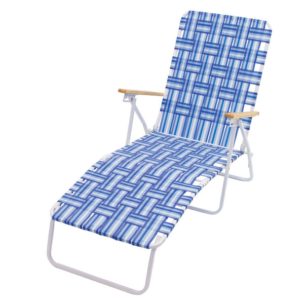 Blue White Web Lounger