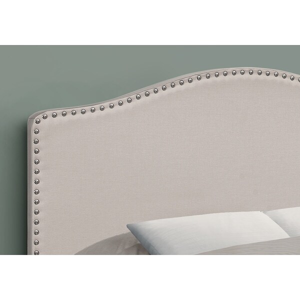 Bed， Headboard Only， Full Size， Bedroom， Upholstered Linen Look， Transitional - - 31784747