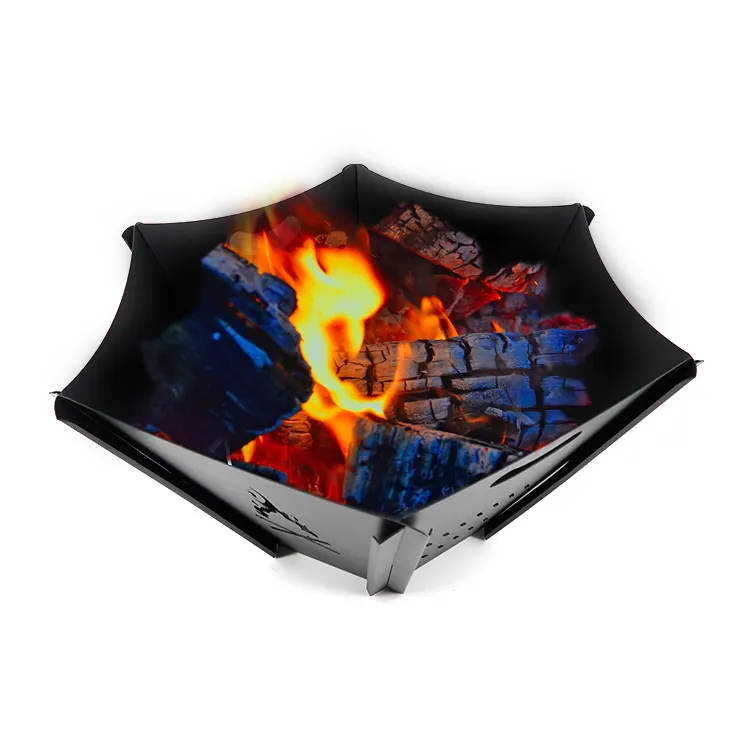 Fire Pit Outdoor For Winter Heating Easy Carry Steel Wood Burning Fire Pit Camping Heater HR HK 007