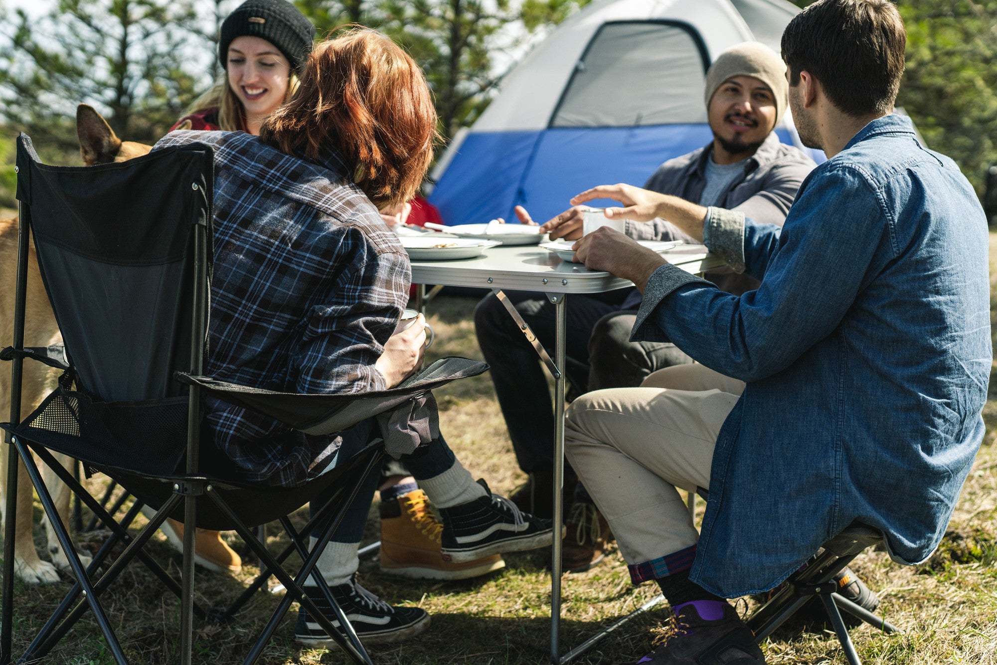 Stansport Camping Chair, Gray