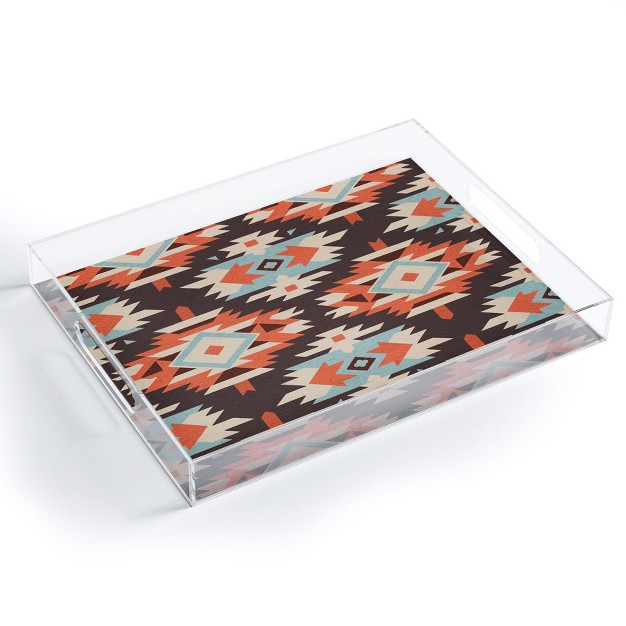 Emanuela Carratoni Boho Ikat Acrylic Tray Deny Designs