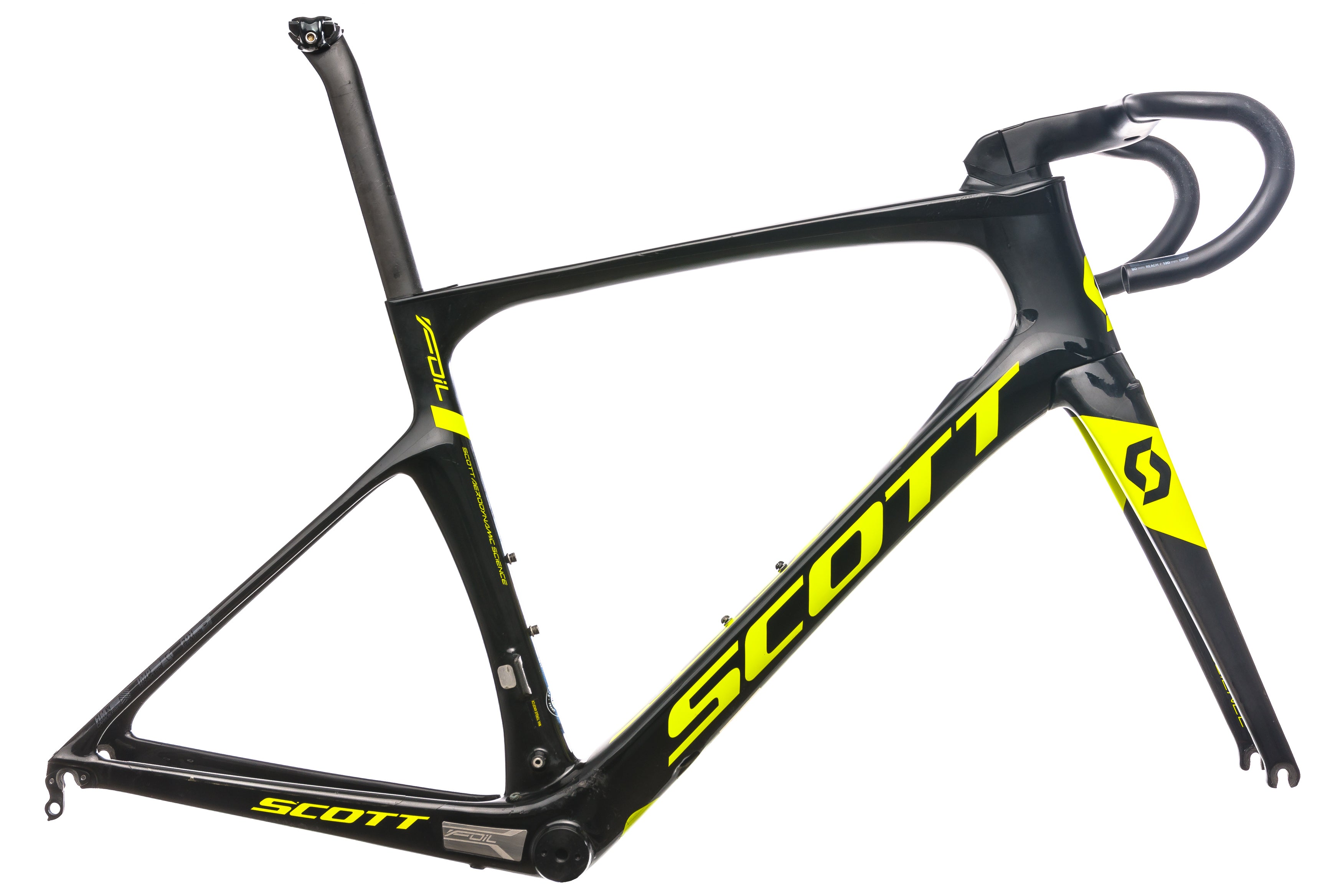 2018 Scott Foil RC Road Frame Set Medium 54cm Carbon 38cm x 90mm Handlebar Stem