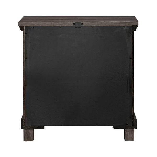 Lakeside Haven Brownstone Nightstand with Charging Station - - 36903193