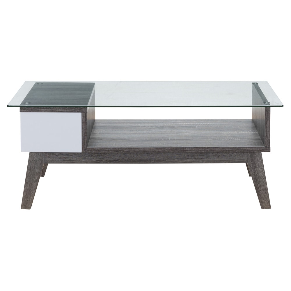 Furniture of America Oslo Contemporary 47 inch 1 shelf Coffee Table