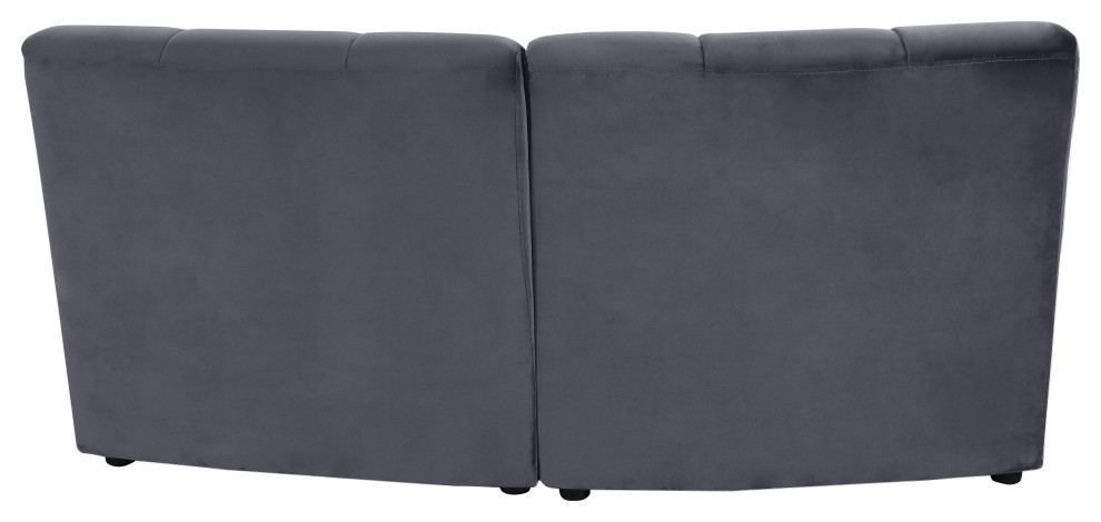 Limitless Modular Velvet 1 Piece Sectional   Transitional   Loveseats   by Meridian Furniture  Houzz