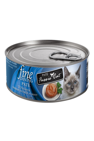 Fussie Cat Tuna with Shrimp Fine Dinning Pate Canned Food