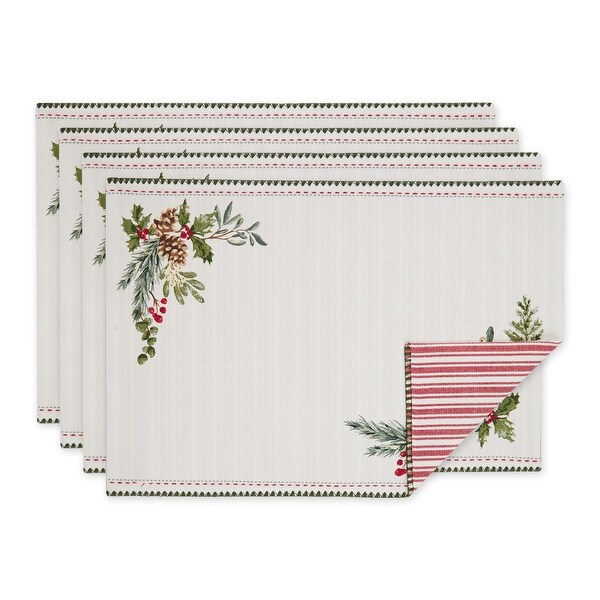 DII Christmas Printed Placemat (Set of 6)