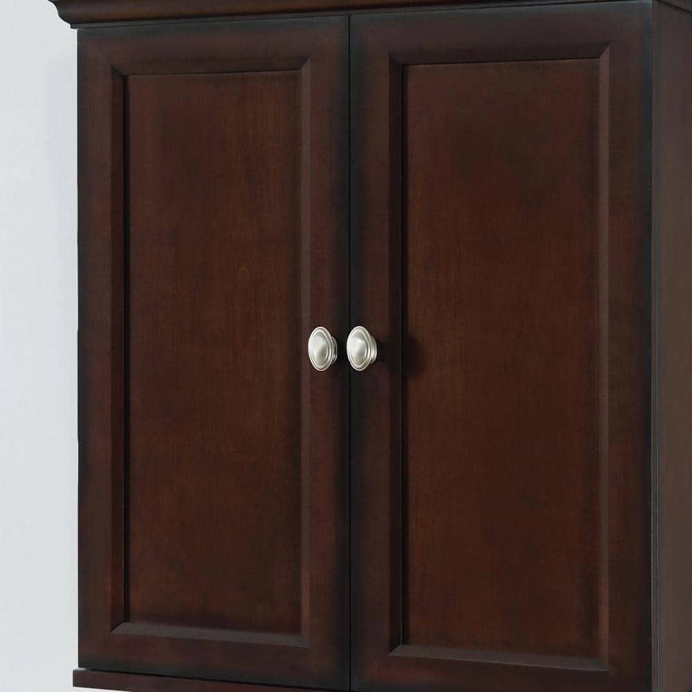 Home Decorators Collection Teagen 25 in W Wall Cabinet in Dark Espresso