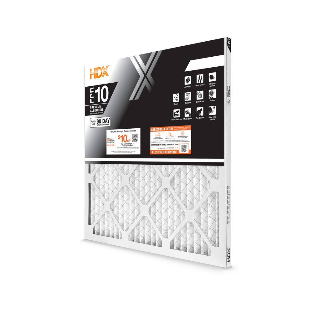 HDX 18 in. x 18 in. x 1 in. Premium Pleated Air Filter FPR 10 HDX1P10-011818