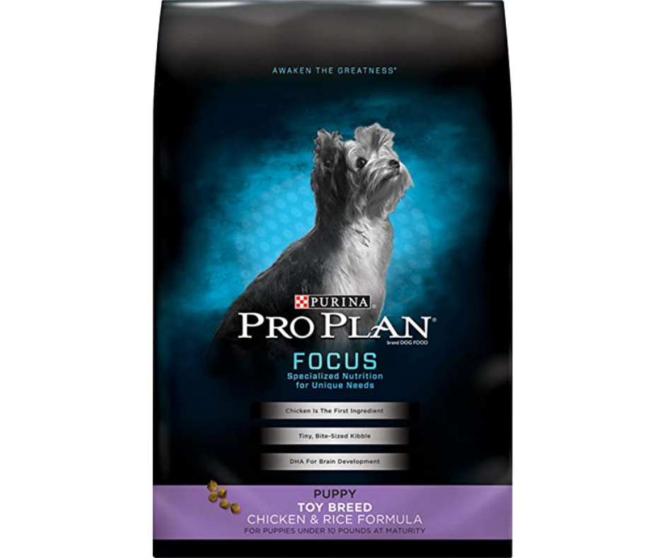 Purina Pro Plan - Toy Breed， Puppy Chicken and Rice Recipe Dry Dog Food