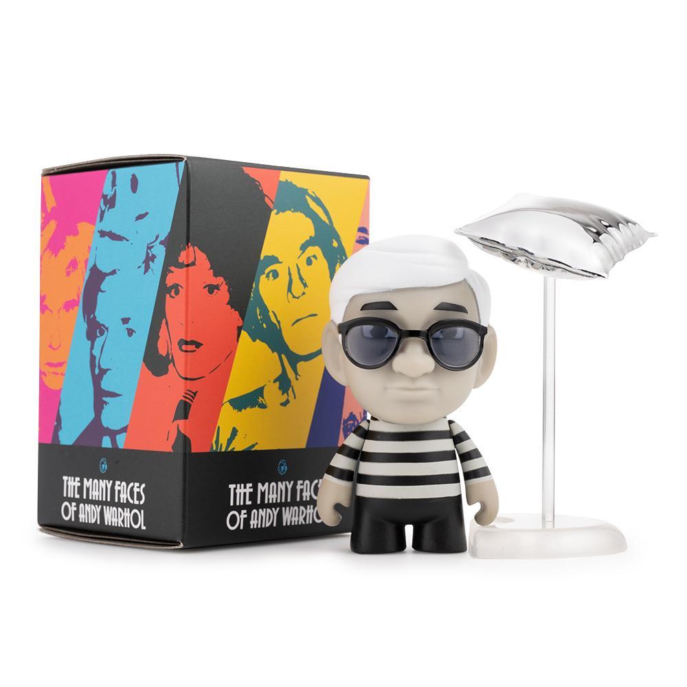 Many Faces of Andy Warhol Vinyl Figures by Kidrobot