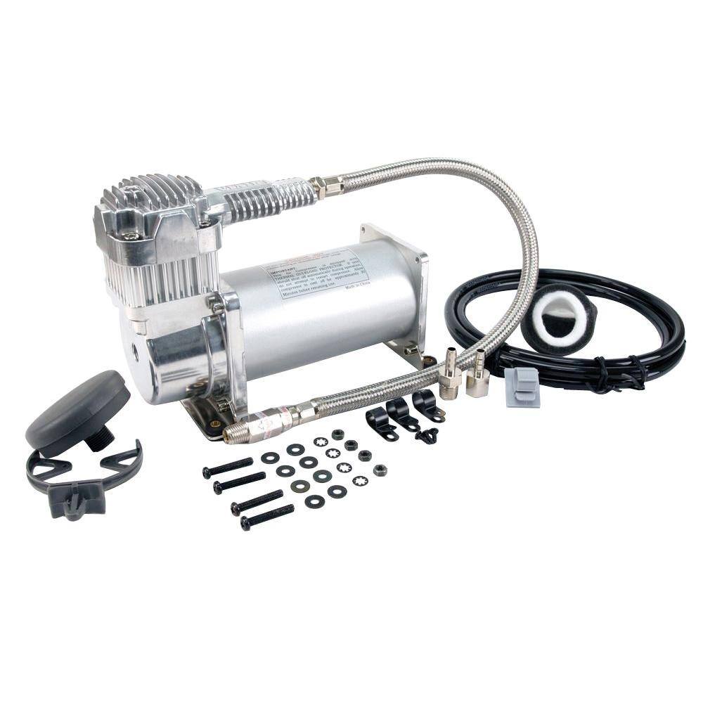 VIAIR 400c 12-Volt Silver Air Compressor Kit Silver Compressor Kit 33% Duty CE Sealed IP67 400C