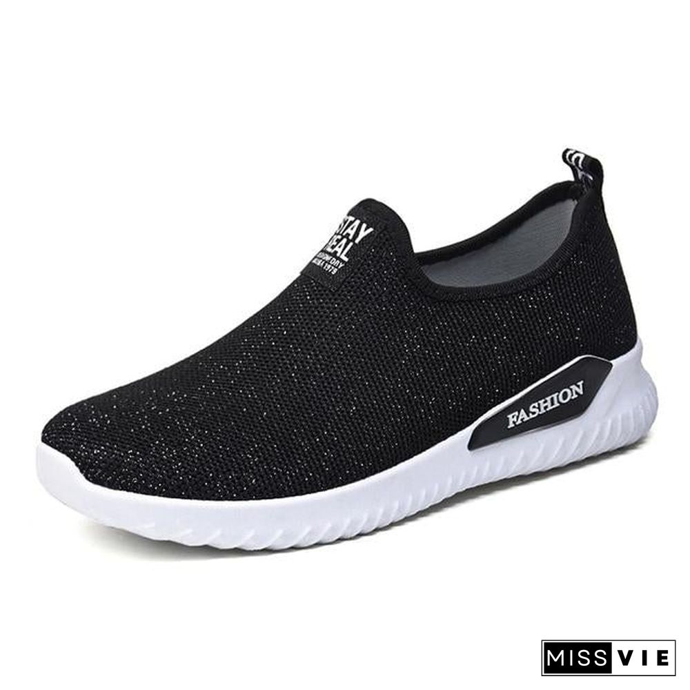 Women Sneakers Fashion Sock Shoes Female Vulcanized Shoes Casual Slip On Flats