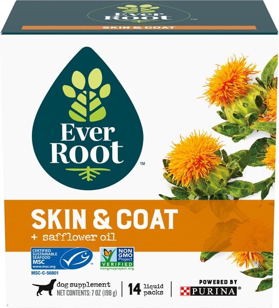 EverRoot by Purina Skin and Coat + Safflower Oil Liquid Dog Supplement